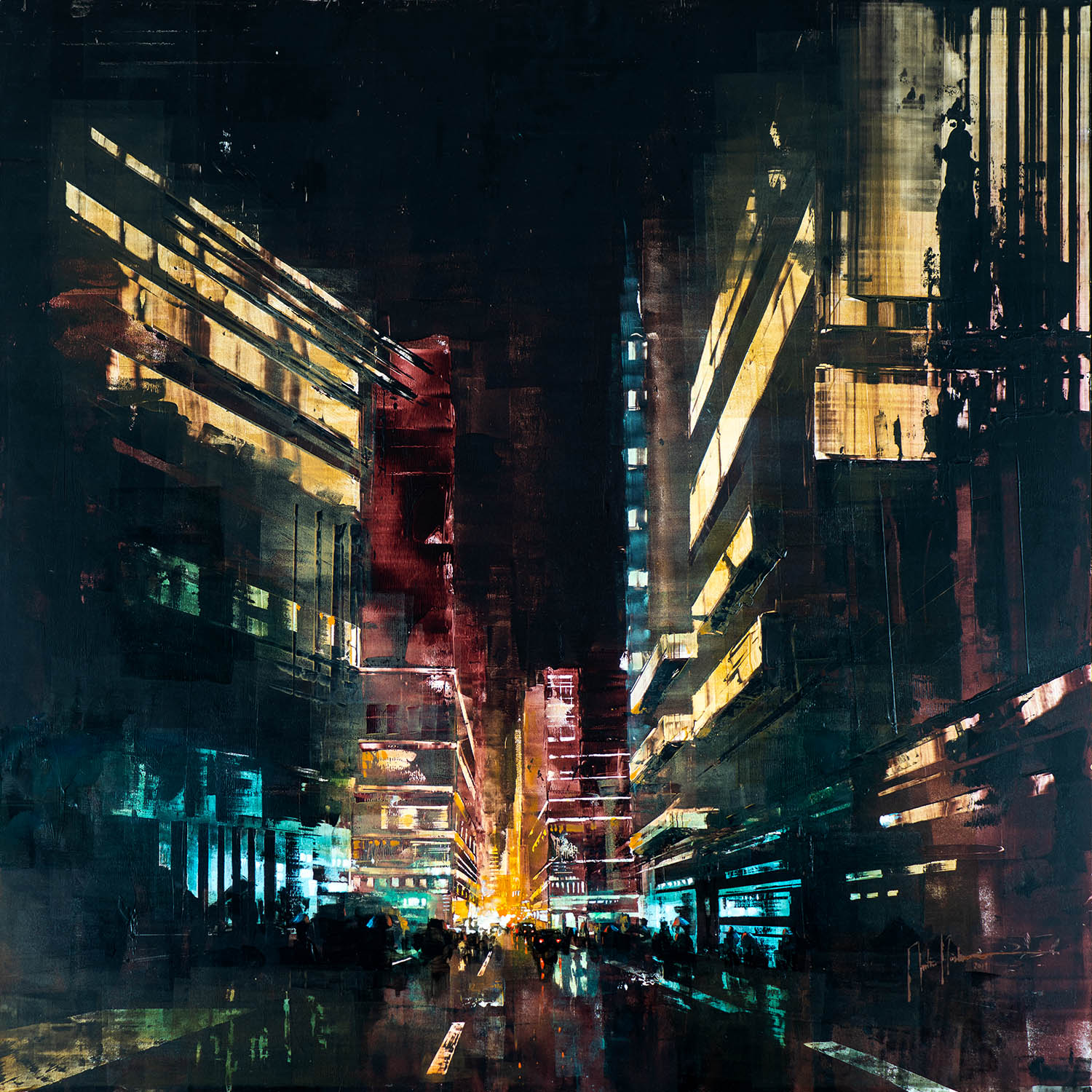 Cityscape, Martin Köster, Oilapinting, Kuala Lumpur Painting